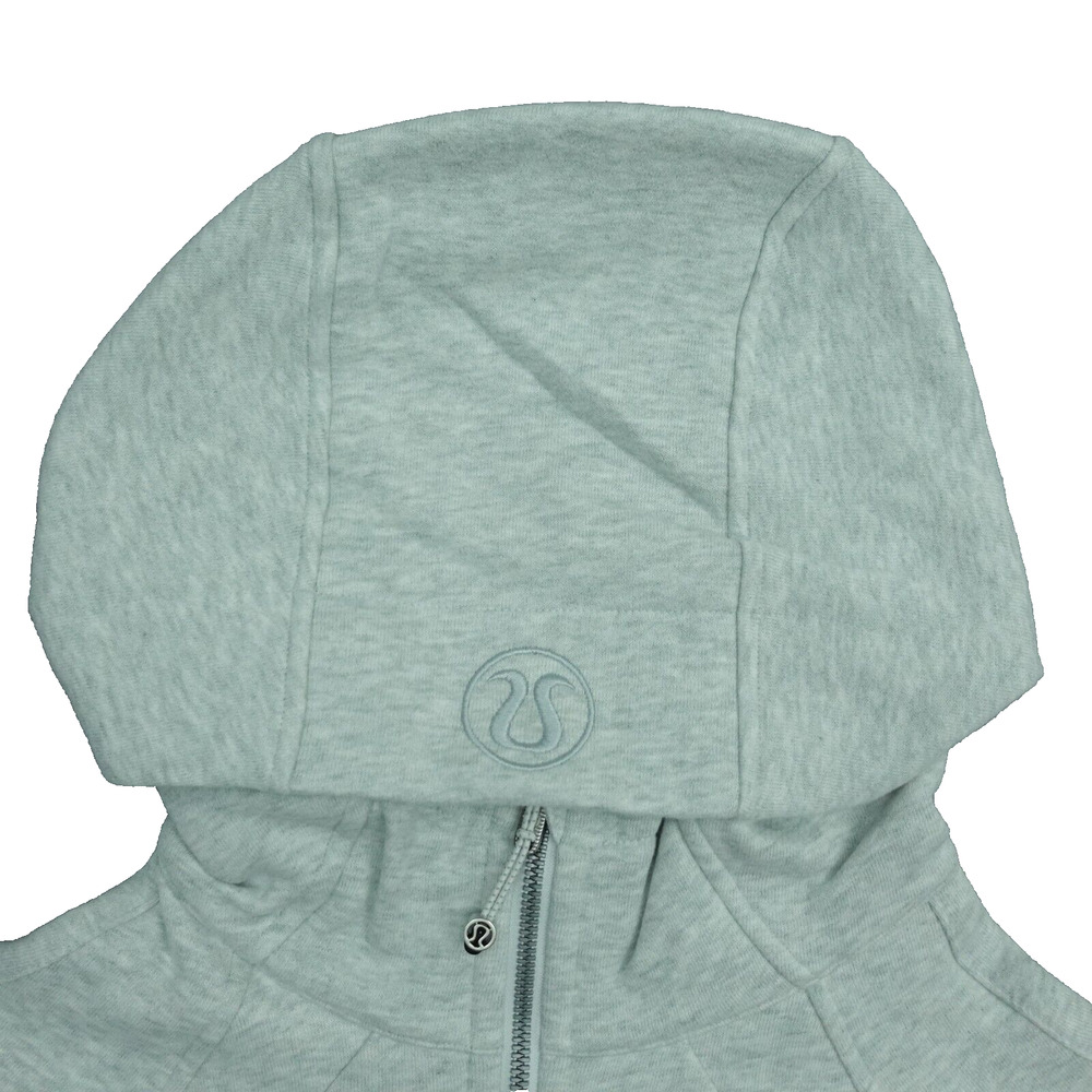 New Lululemon Size 4 Scuba Full Zip Cropped Hoodie HCUG Heathered Gray - Picture 5 of 10